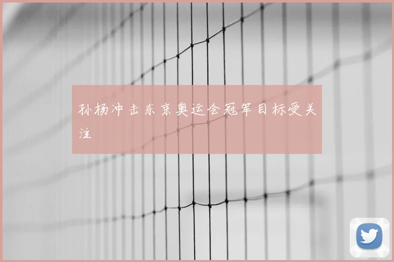 孙杨冲击东京奥运会冠军目标受关注